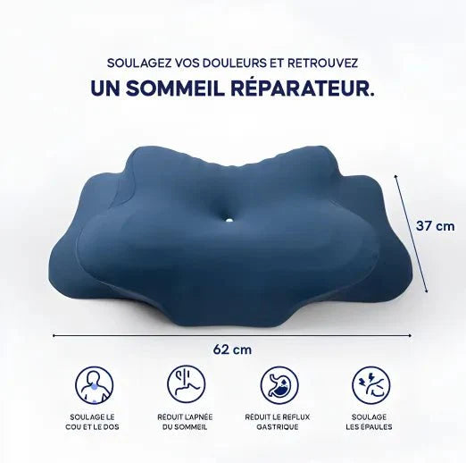 Oreiller Ergonomique PREMIUM à Mémoire de Forme