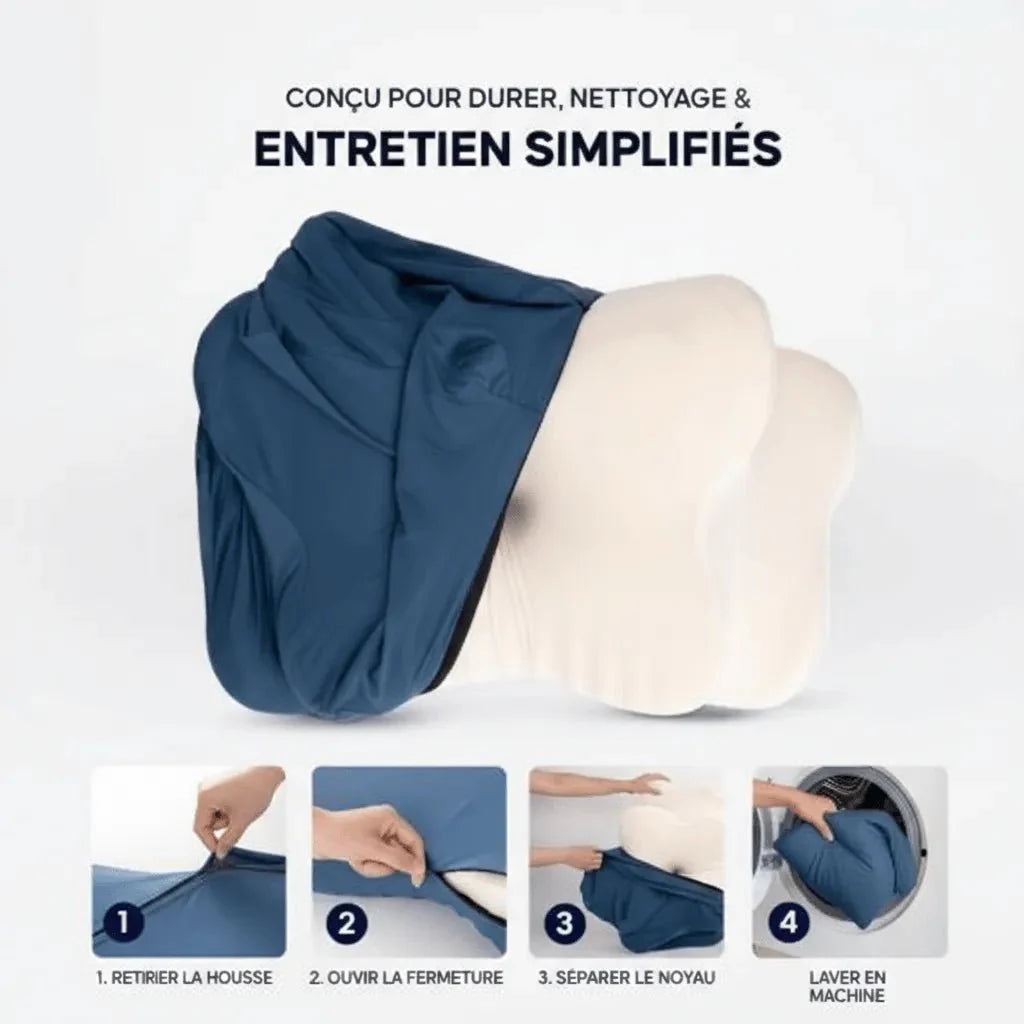 Oreiller Ergonomique PREMIUM à Mémoire de Forme
